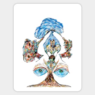 Tree seed from the cloud Sticker